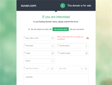 Tablet Screenshot of euvan.com